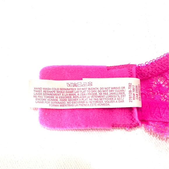 Victoria's Secret Dream Angels Push-up Bright Pink and Nude Lace Bra - 36C - Picture 5 of 10